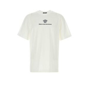 Versace Men White Cotton T-Shirt